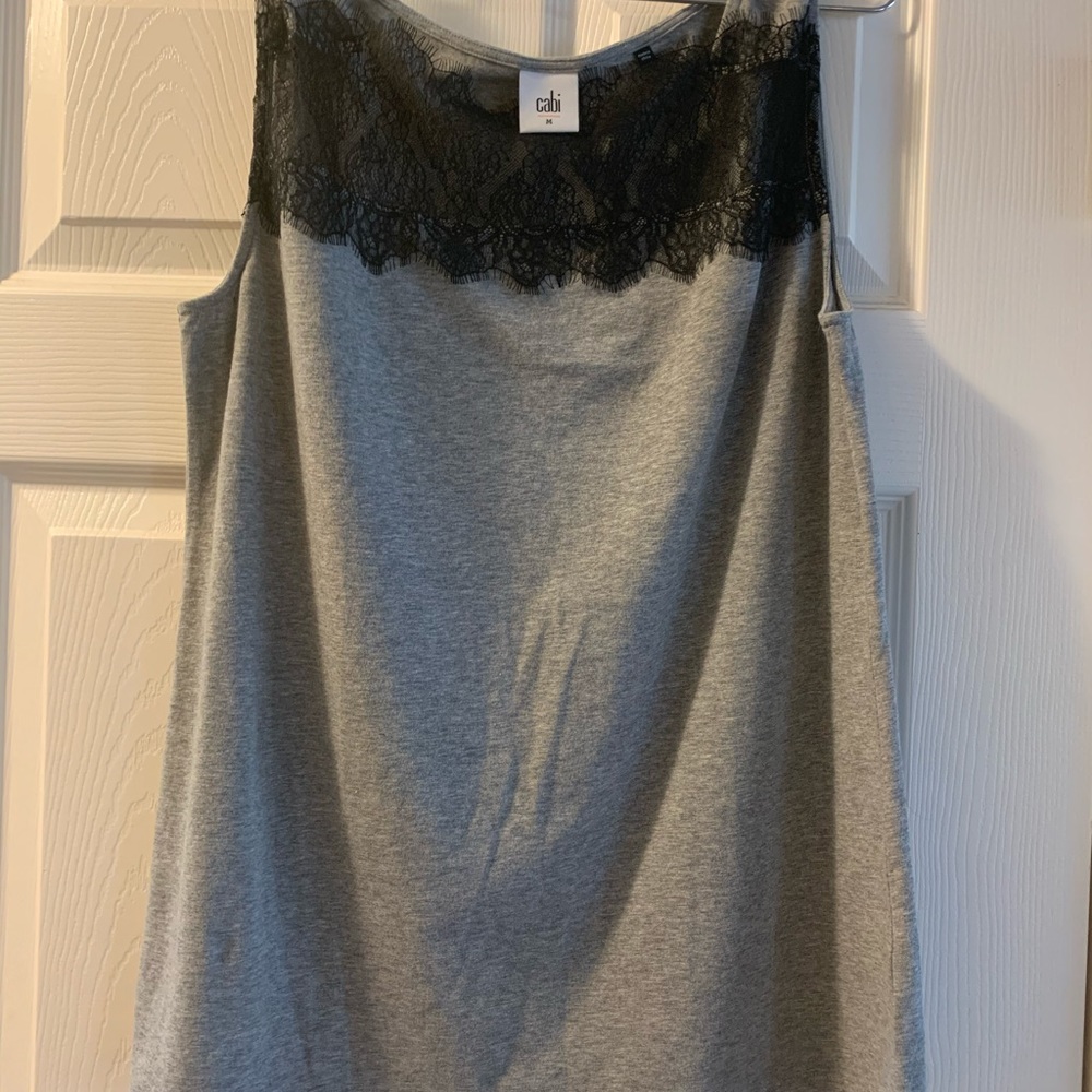 Cabi lace trimmed summer top